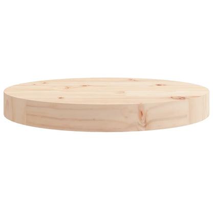 Piano Tavolo Rotondo Ã˜30x3 cm in Legno Massello di Pino