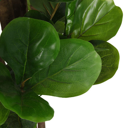 Albero Ficus Lyrata 180 Foglie 150 cm Verde