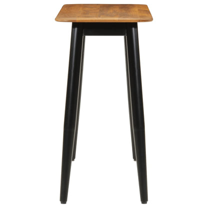 Tavolo Consolle 110x40x76 cm in Legno Massello di Mango e Ferro