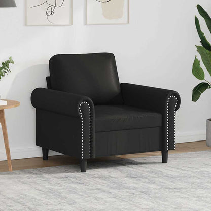 Poltrona Nera 60 cm in Similpelle