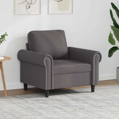 Poltrona Grigia 60 cm in Similpelle