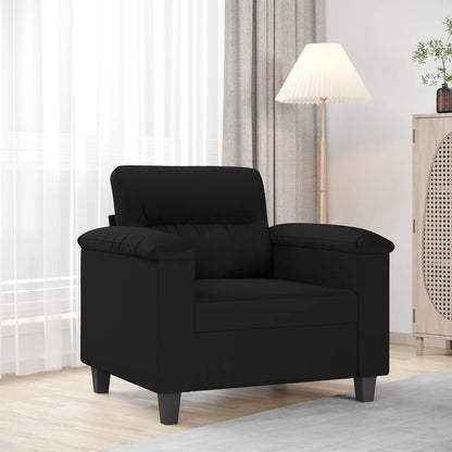Poltrona Nera 60 cm in Microfibra