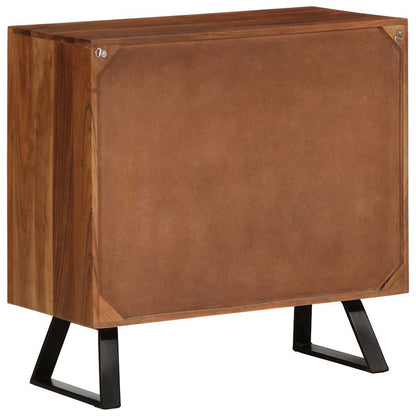 Cassettiera Marrone ambra 70x35x70 cm in Legno Massello Acacia