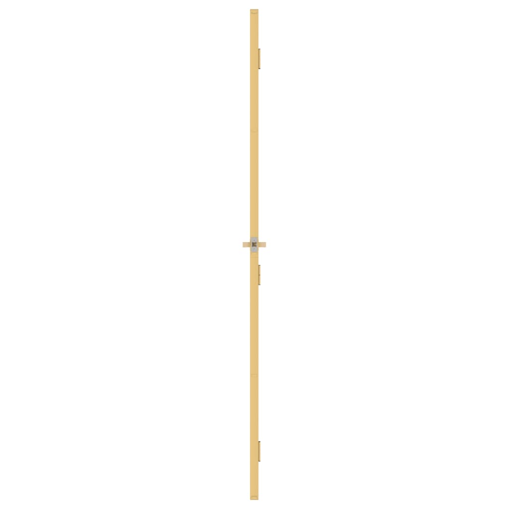 Porta Interni Sottile Oro 93x201,5cm Vetro Temperato Alluminio