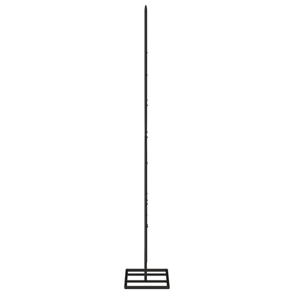 Albero di Natale Decorativo in Metallo Nero 125 cm