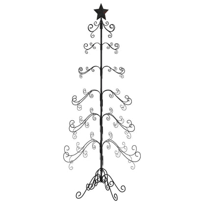 Albero di Natale Decorativo in Metallo Nero 180 cm