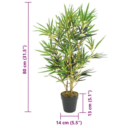 Albero BambÃ¹ Artificiale 368 Foglie 80 cm Verde