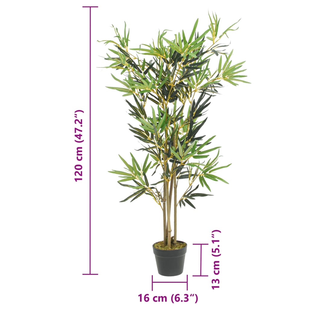 Albero BambÃ¹ Artificiale 552 Foglie 120 cm Verde