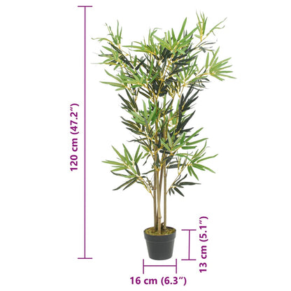 Albero BambÃ¹ Artificiale 552 Foglie 120 cm Verde