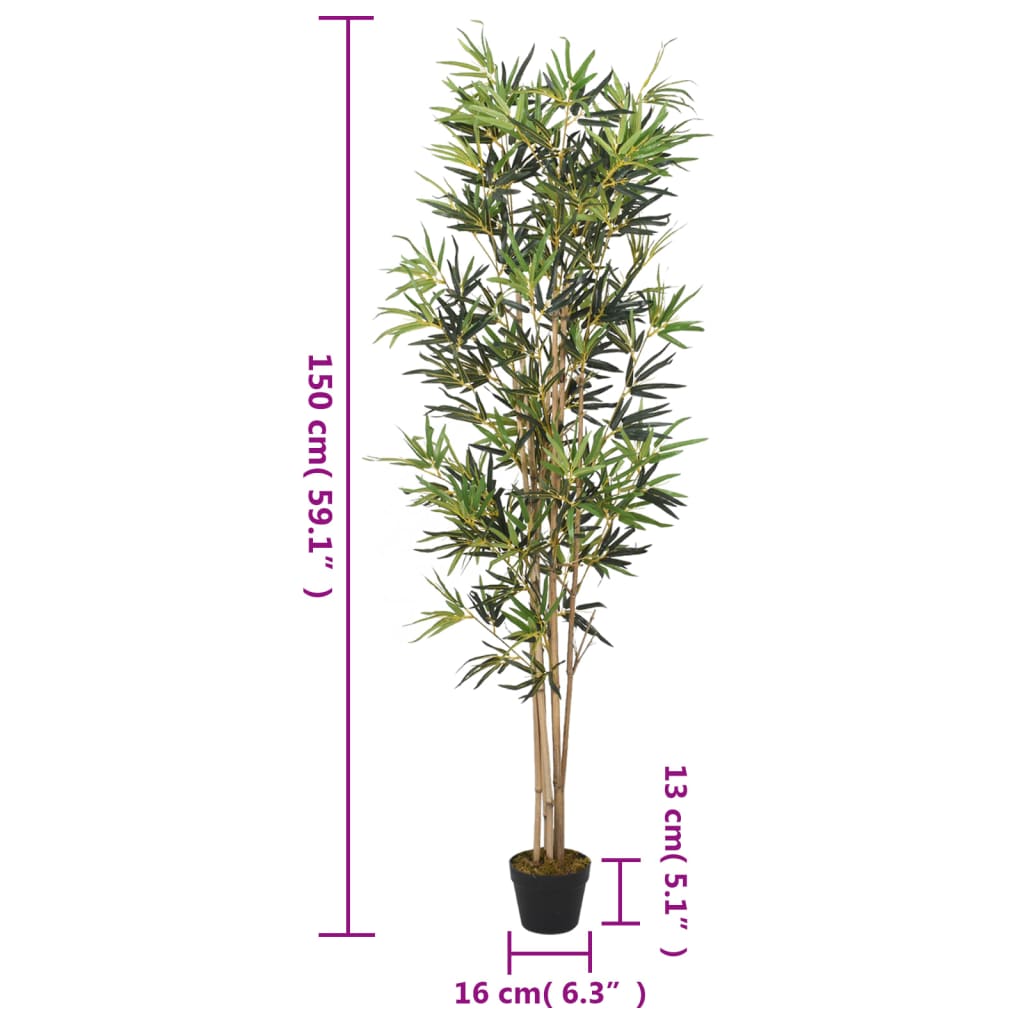 Albero BambÃ¹ Artificiale 828 Foglie 150 cm Verde