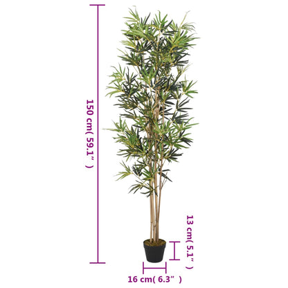 Albero BambÃ¹ Artificiale 828 Foglie 150 cm Verde