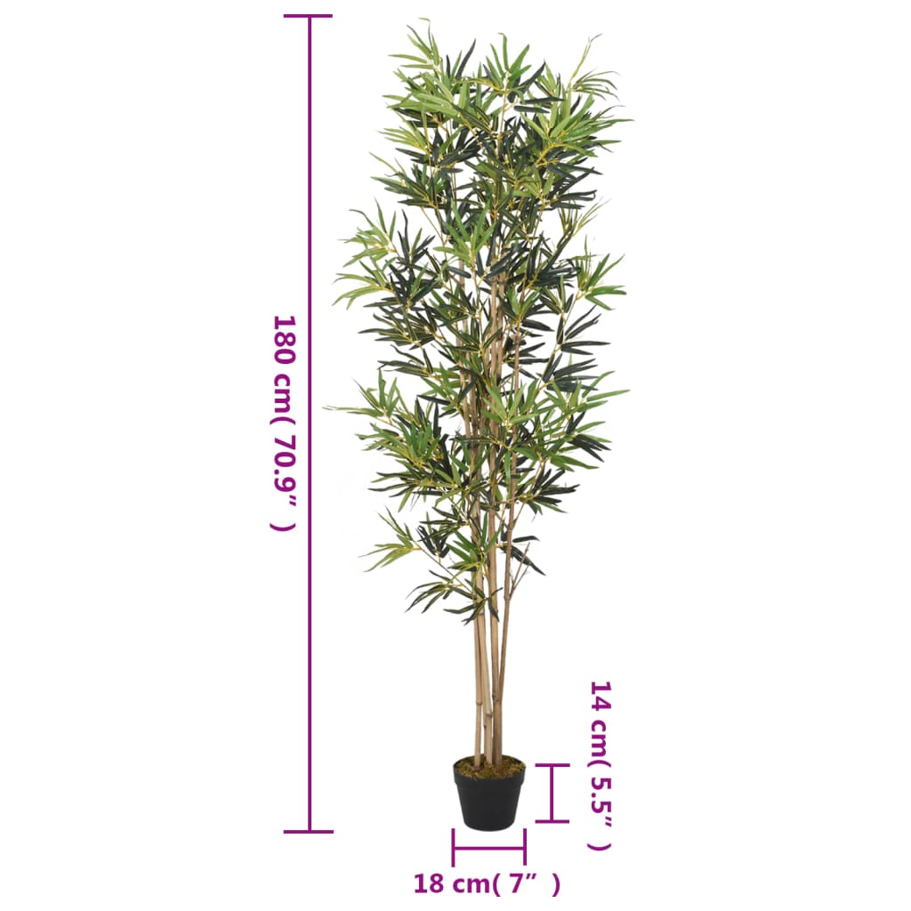 Albero BambÃ¹ Artificiale 1104 Foglie 180 cm Verde