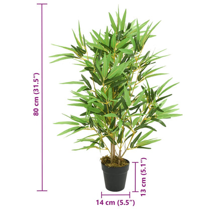 Albero BambÃ¹ Artificiale 368 Foglie 80 cm Verde
