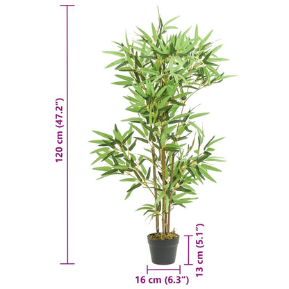 Albero BambÃ¹ Artificiale 552 Foglie 120 cm Verde