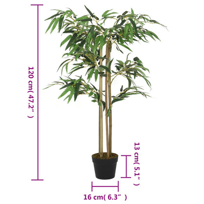 Albero BambÃ¹ Artificiale 760 Foglie 120 cm Verde