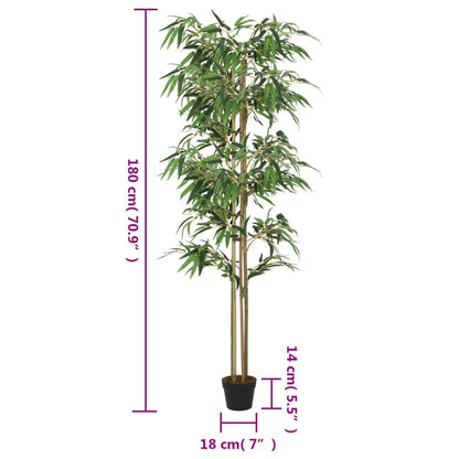 Albero BambÃ¹ Artificiale 1216 Foglie 180 cm Verde