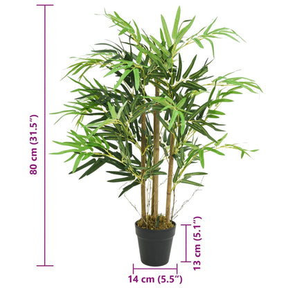 Albero BambÃ¹ Artificiale 500 Foglie 80 cm Verde