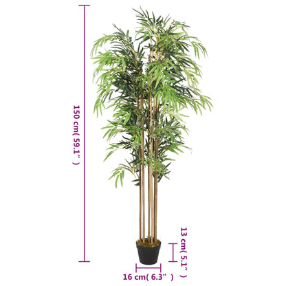 Albero BambÃ¹ Artificiale 1095 Foglie 150 cm Verde