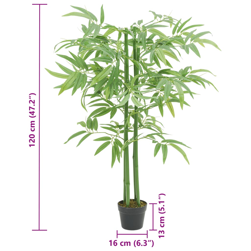 Albero BambÃƒÂ¹ Artificiale 384 Foglie 120 cm Verde