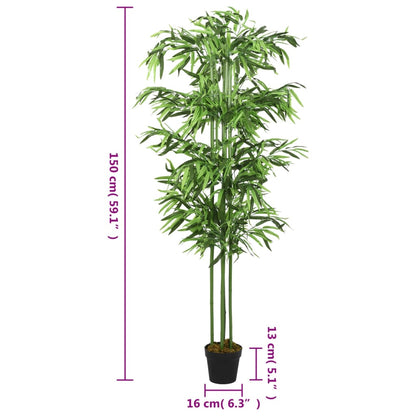 Albero BambÃ¹ Artificiale 576 Foglie 150 cm Verde