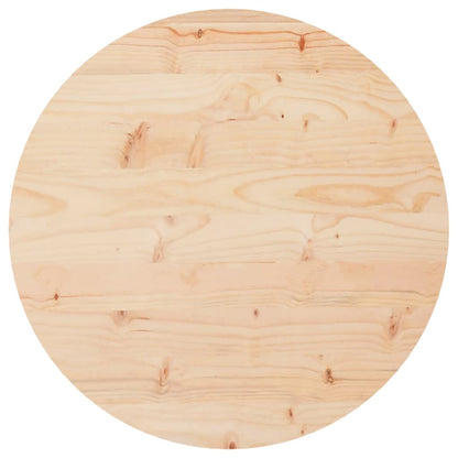 Piano Tavolo Rotondo Ã˜50x3 cm in Legno Massello di Pino