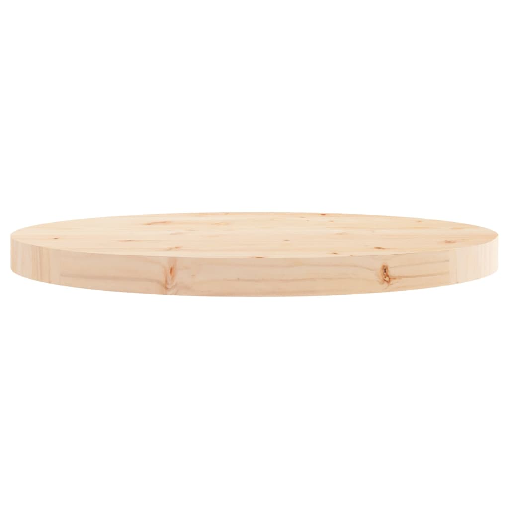 Piano Tavolo Rotondo Ã˜50x3 cm in Legno Massello di Pino