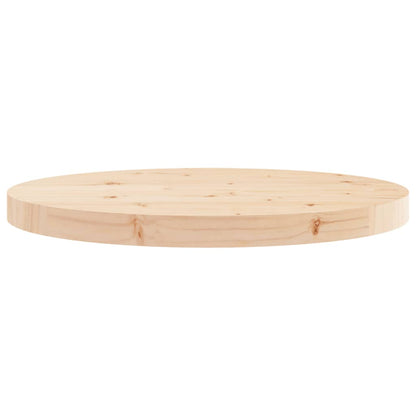 Piano Tavolo Rotondo Ã˜50x3 cm in Legno Massello di Pino