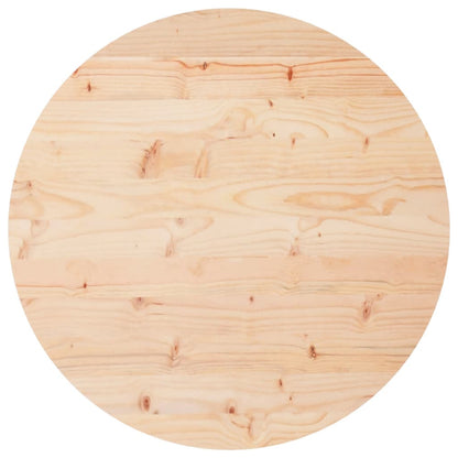 Piano Tavolo Rotondo Ã˜60x3 cm in Legno Massello di Pino