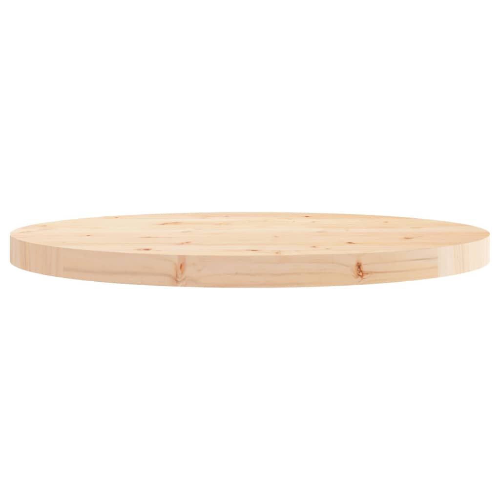Piano Tavolo Rotondo Ã˜60x3 cm in Legno Massello di Pino