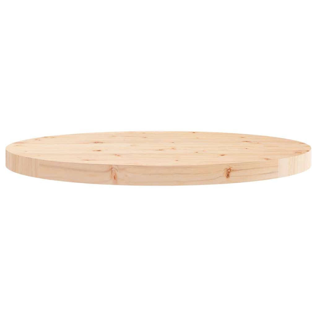 Piano Tavolo Rotondo Ã˜60x3 cm in Legno Massello di Pino