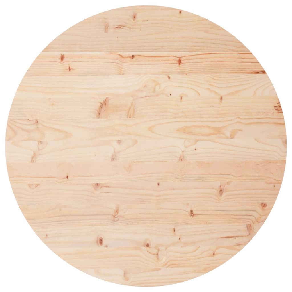 Piano Tavolo Rotondo Ã˜70x3 cm in Legno Massello di Pino