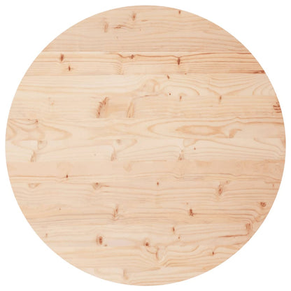 Piano Tavolo Rotondo Ã˜80x3 cm in Legno Massello di Pino