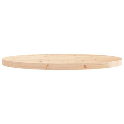 Piano Tavolo Rotondo Ã˜80x3 cm in Legno Massello di Pino