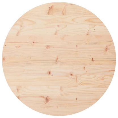 Piano Tavolo Rotondo Ã˜90x3 cm in Legno Massello di Pino