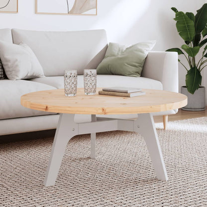 Piano Tavolo Rotondo Ã˜90x3 cm in Legno Massello di Pino
