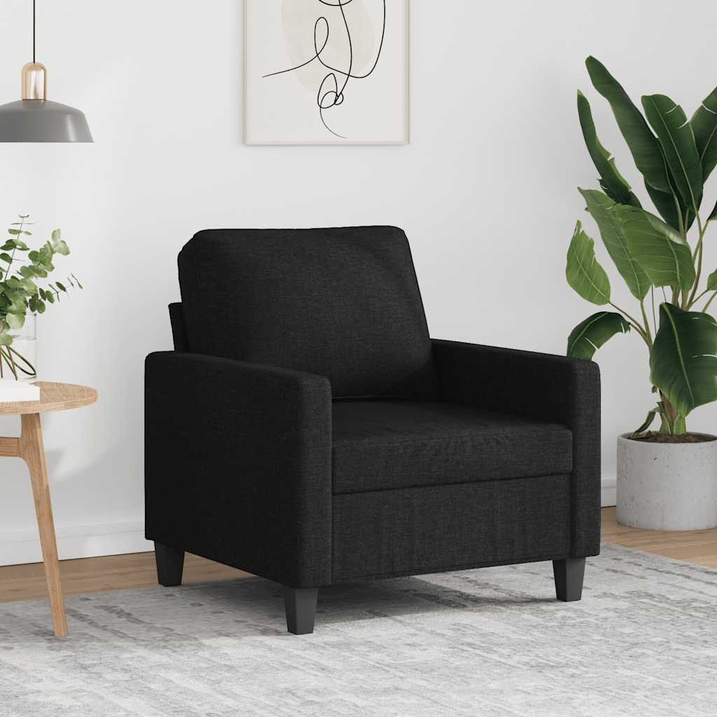 Poltrona Nera 60 cm in Tessuto