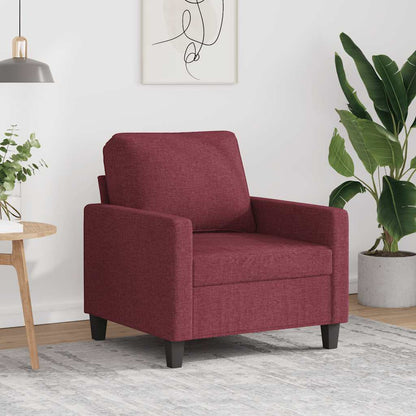 Poltrona Rosso Vino 60 cm in Tessuto