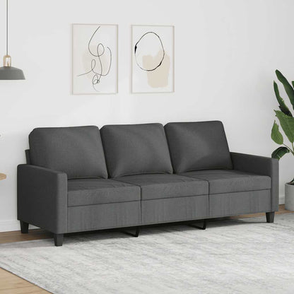 Divano a 3 Posti Grigio Chiaro 180 cm in Tessuto