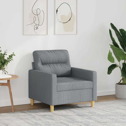 Poltrona Grigio Chiaro 60 cm in Tessuto