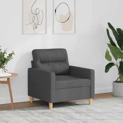Poltrona Grigio Scuro 60 cm in Tessuto