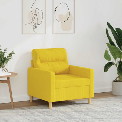 Poltrona Giallo Chiaro 60 cm in Tessuto