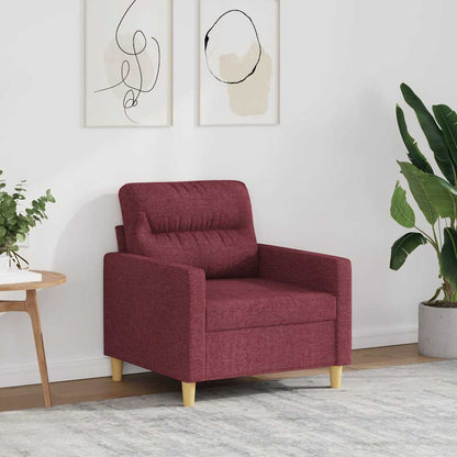 Poltrona Rosso Vino 60 cm in Tessuto