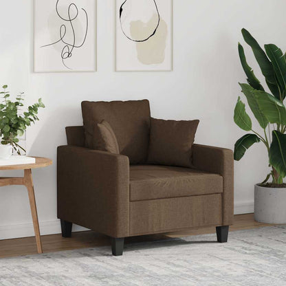 Poltrona Marrone 60 cm in Tessuto