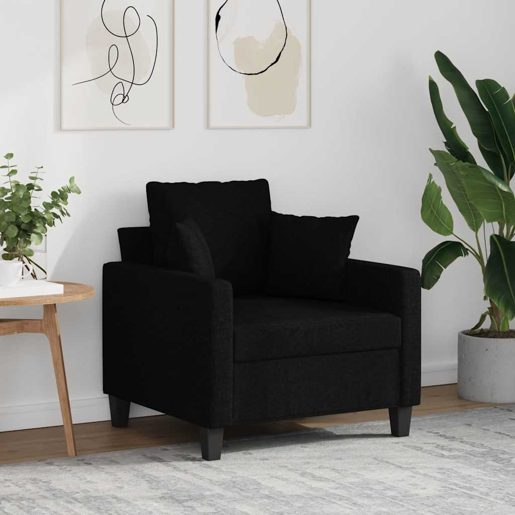 Poltrona Nera 60 cm in Tessuto