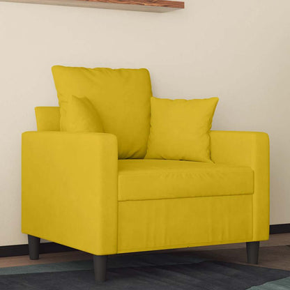 Poltrona Giallo 60 cm Velluto