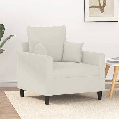 Poltrona Crema 60 cm Velluto