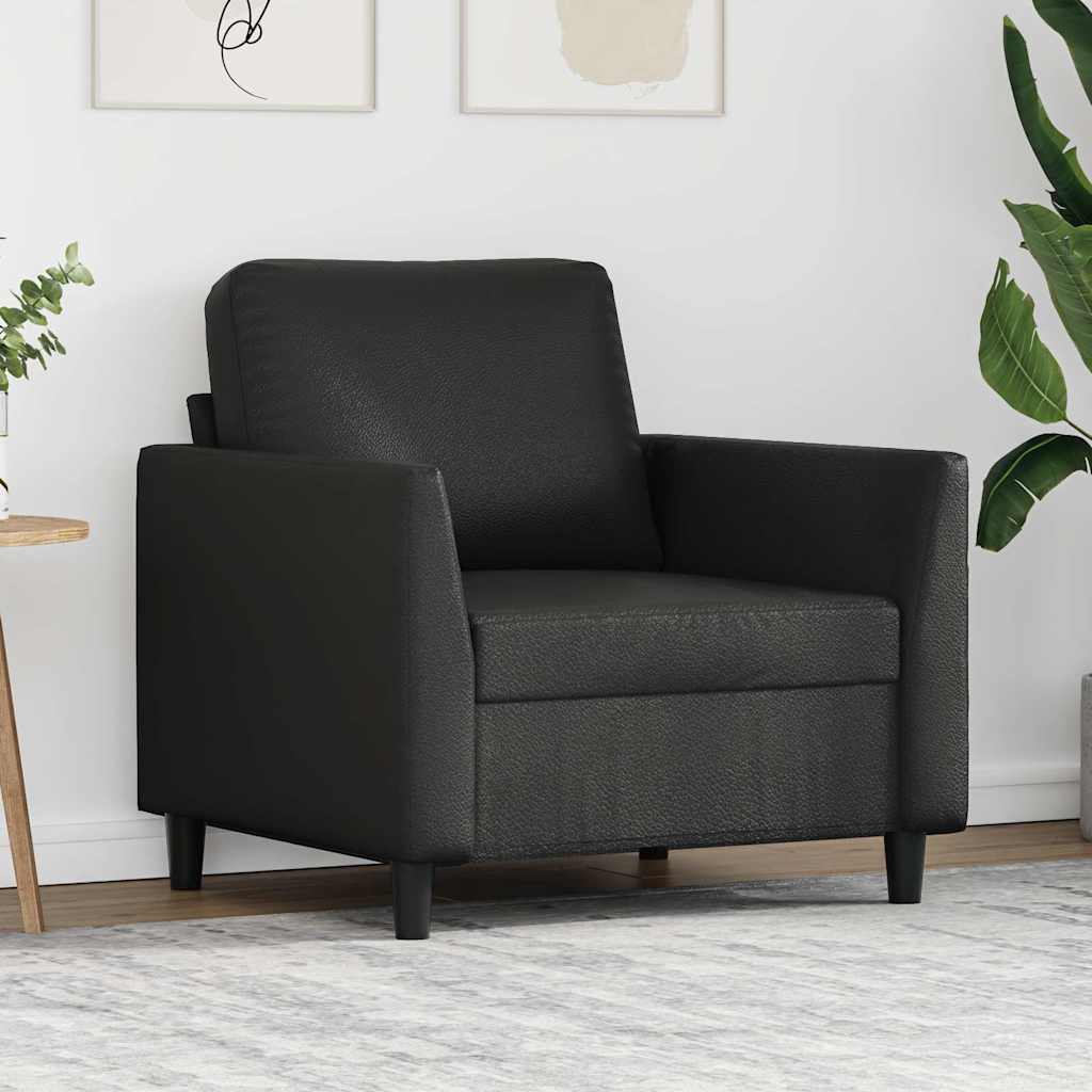 Poltrona Nera 60 cm in Similpelle