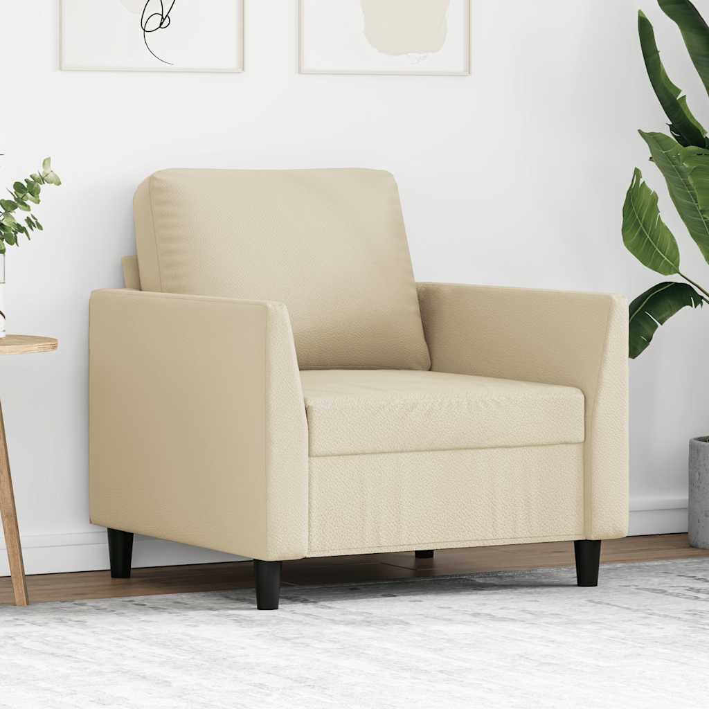 Poltrona Crema 60 cm in Similpelle