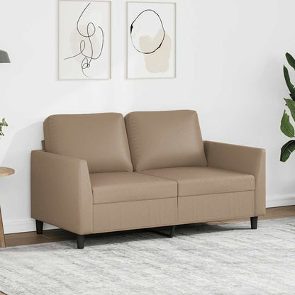 Divano a 2 Posti Cappuccino 140 cm in Similpelle