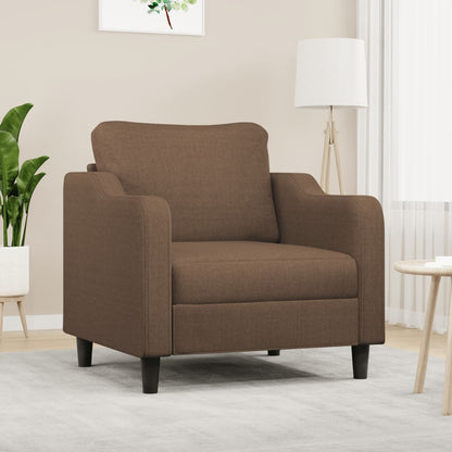 Poltrona Marrone 60 cm in Tessuto